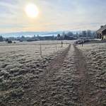 Chemin en direction du village