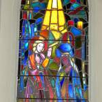 Notre-Dame du Bois : vitrail de Gaston Thévoz