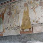 Fresque dans la chapelle de Chavannes