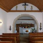 L’intérieur de la chapelle de Franex